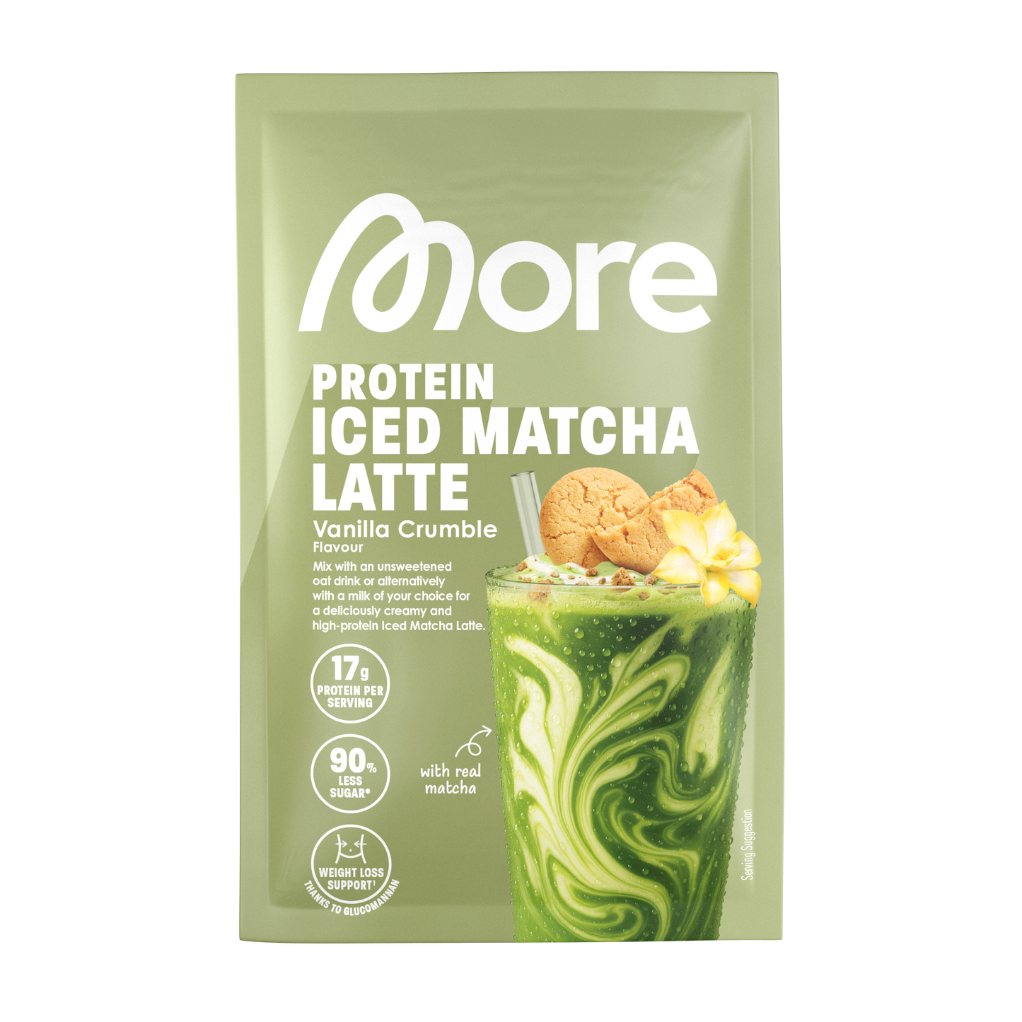 More Protein Iced Matcha Latte