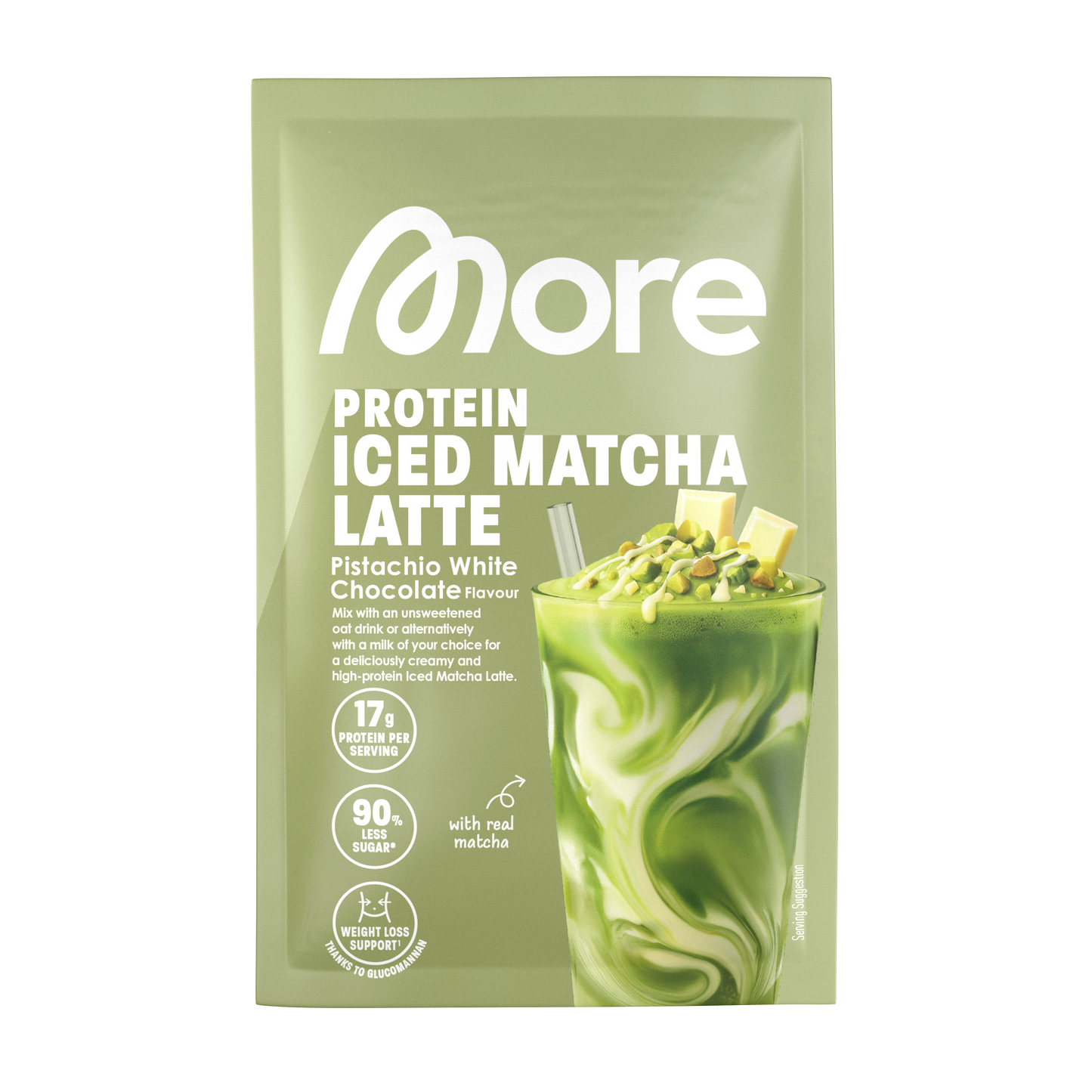 More Protein Iced Matcha Latte