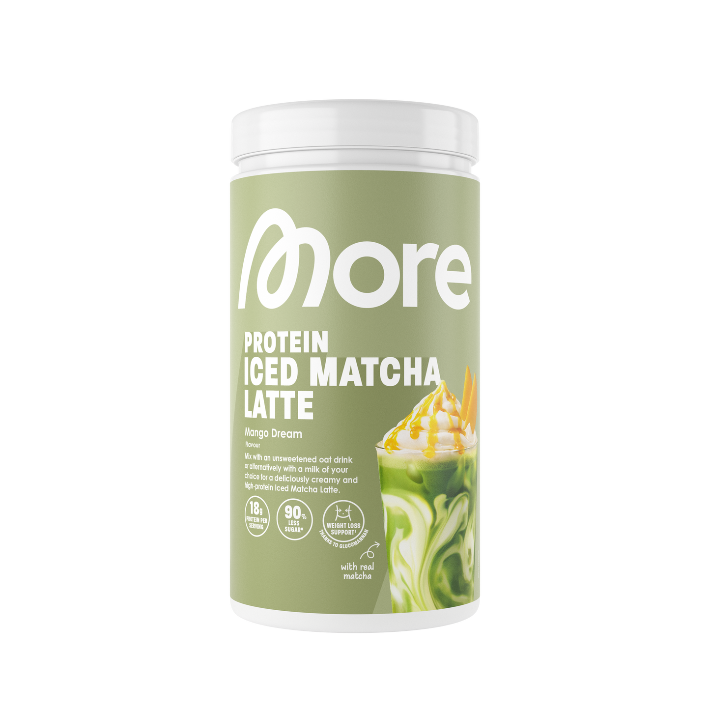 More Protein Iced Matcha Latte