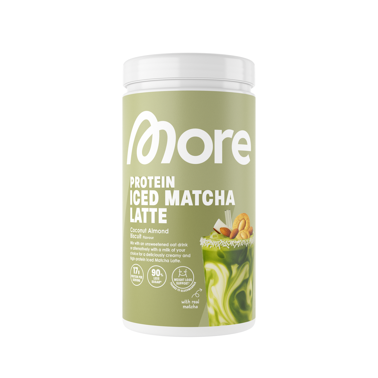 More Protein Iced Matcha Latte