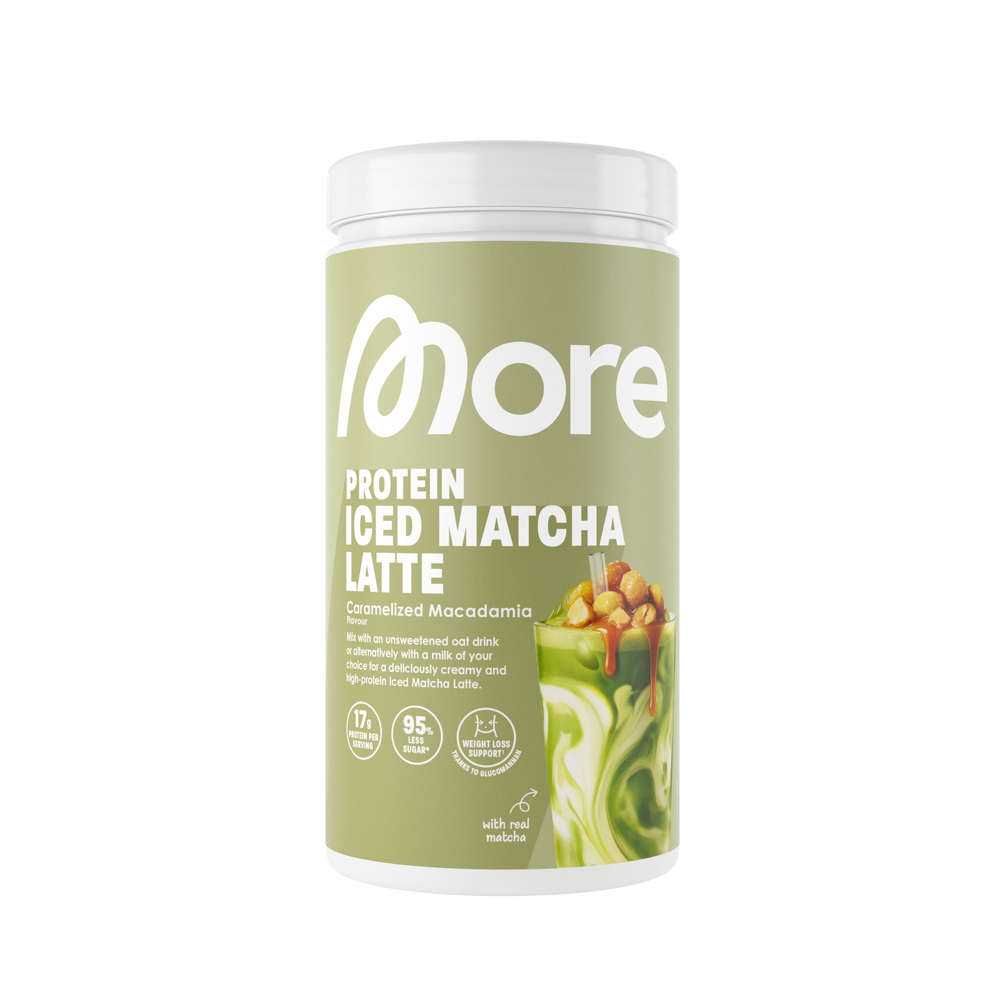 More Protein Iced Matcha Latte
