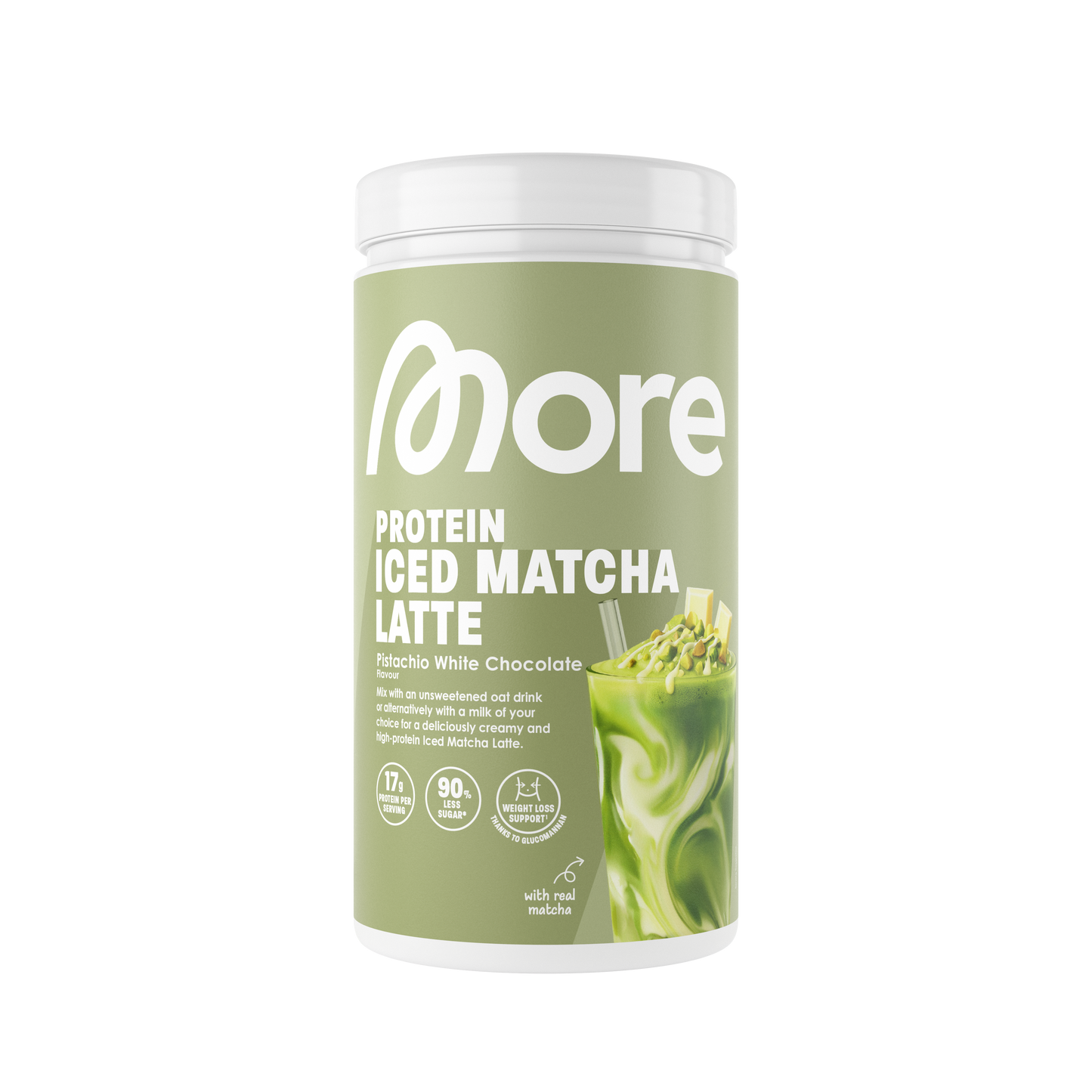 More Protein Iced Matcha Latte