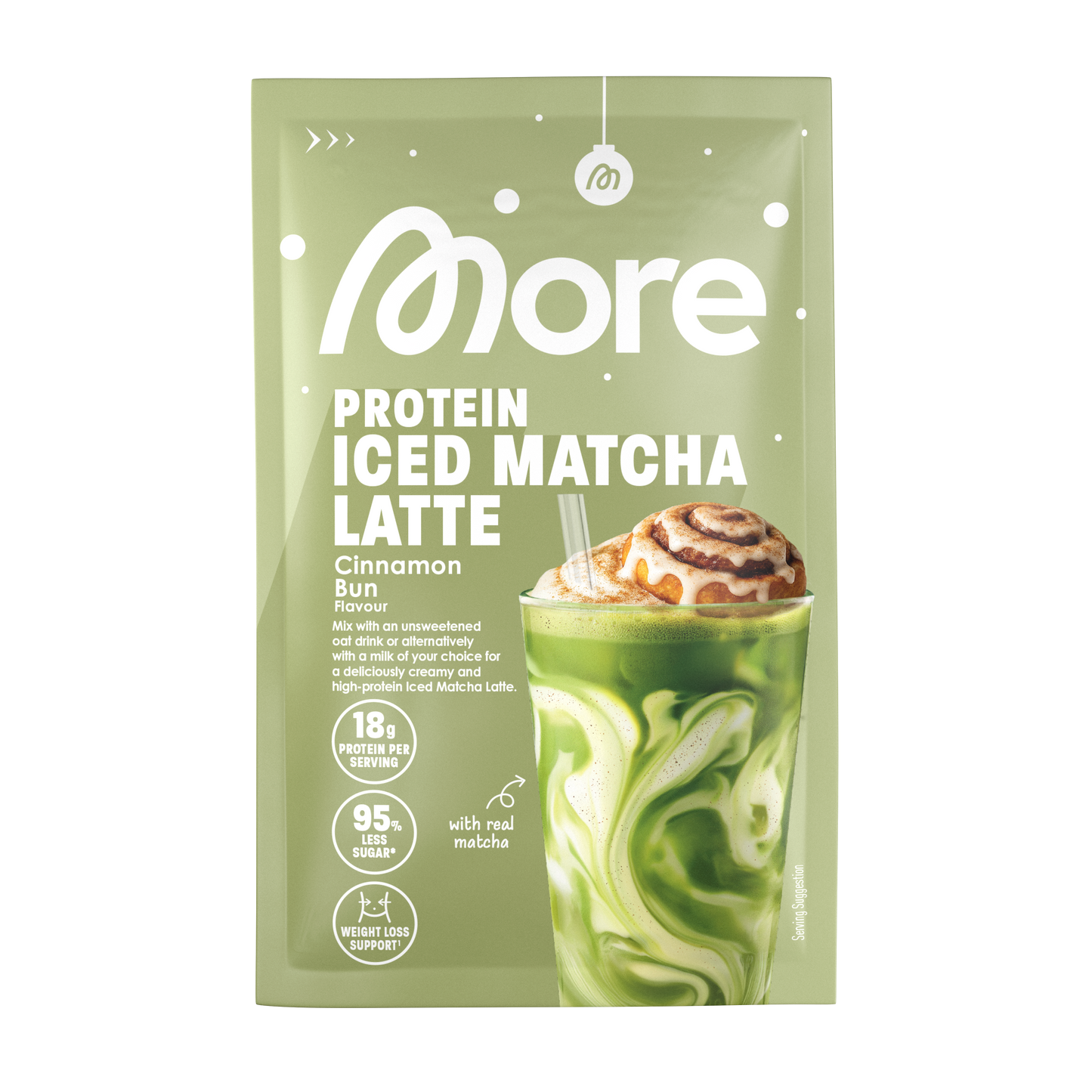 More Protein Iced Matcha Latte