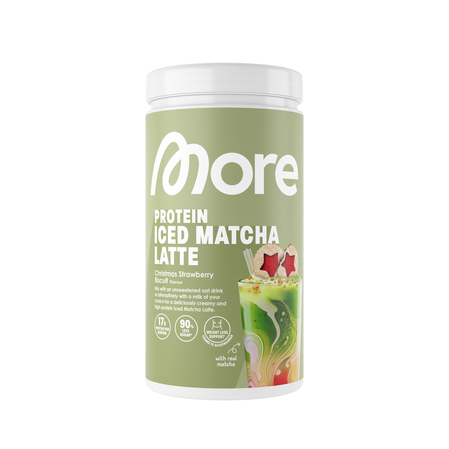 More Protein Iced Matcha Latte